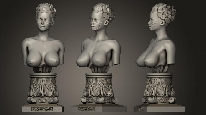 Figurines of girls (STKGL_0011) 3D model for CNC machine